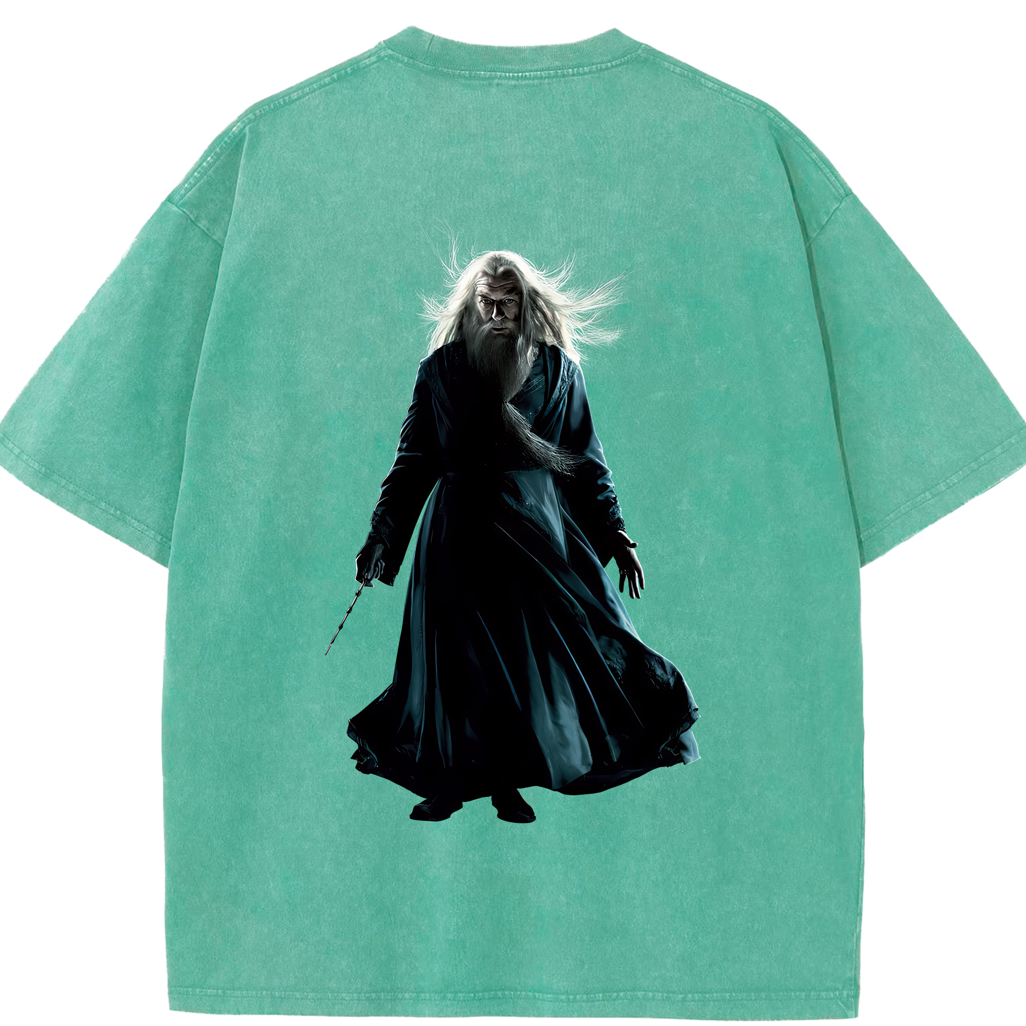 （画像用） Harry Potter ハリー・ポッターシリーズ 綿100% ヴィンテージ風 半袖Tシャツ（背面プリント）